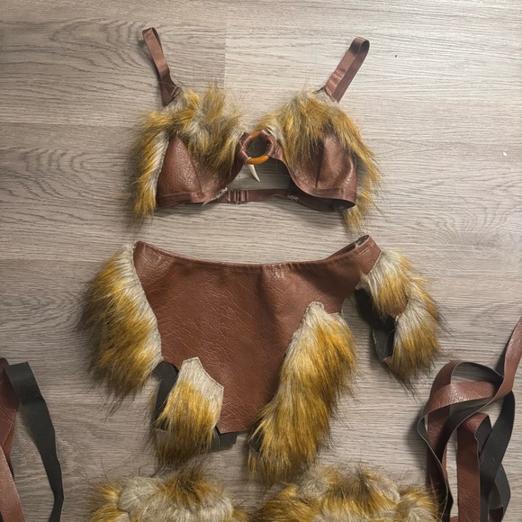 Cave Woman Halloween Costume - Picture 2 of 4